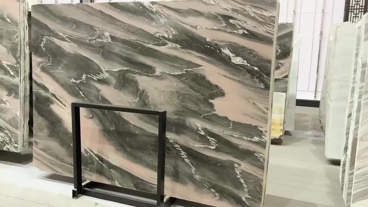 China Pink Marble Polishing Slabs Wall Tiles