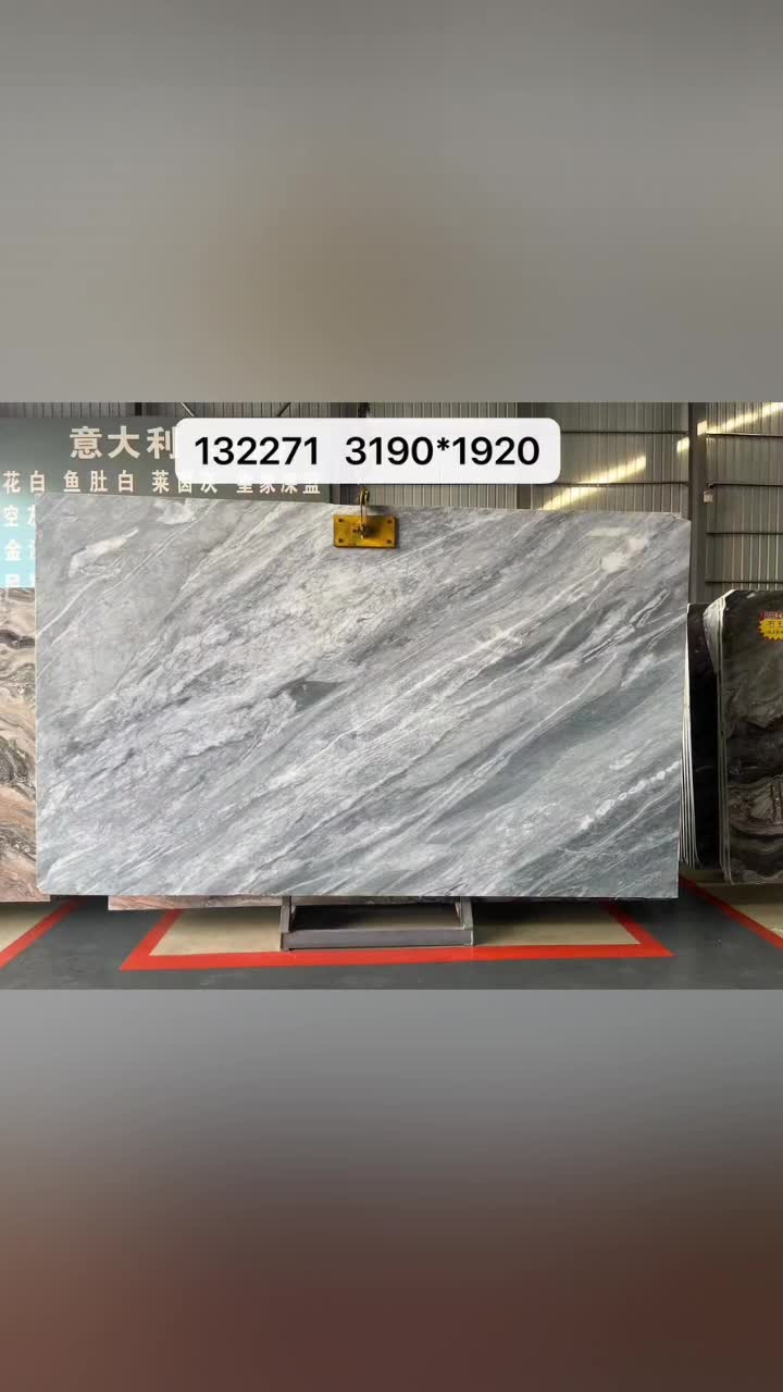 Floence Grey Marble Slab Customized Size Floor Tiles