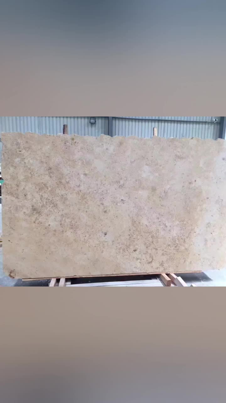 French Gold Limestone Slab For Wall Decoration Tiles