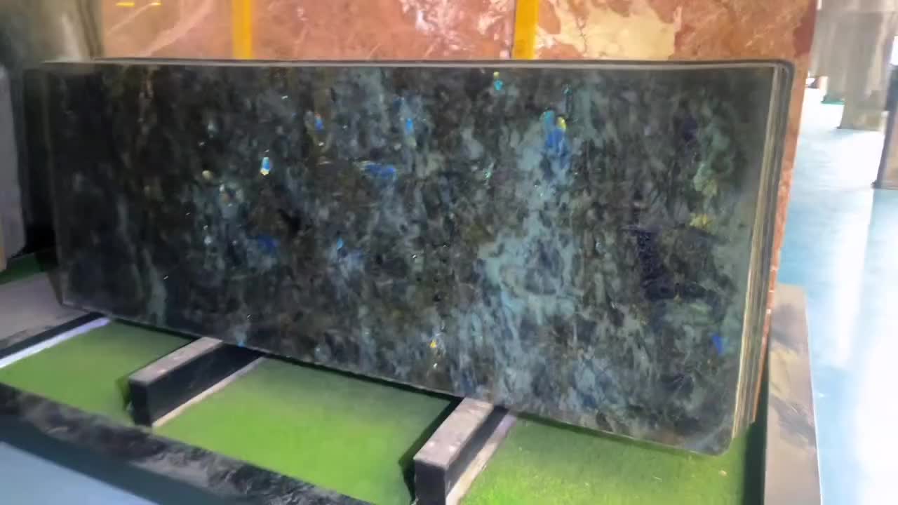 Lemurian Blue Granite Slab Pattern For Cutting Size
