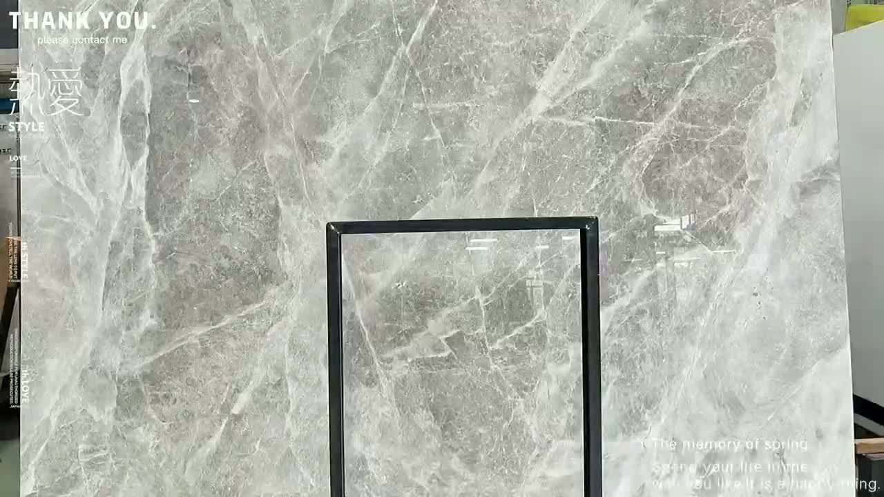 Turkey Tundra Grey Marble Slab Customized Size Floor Tiles