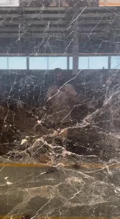 Golden Black Marble Slab Tiles