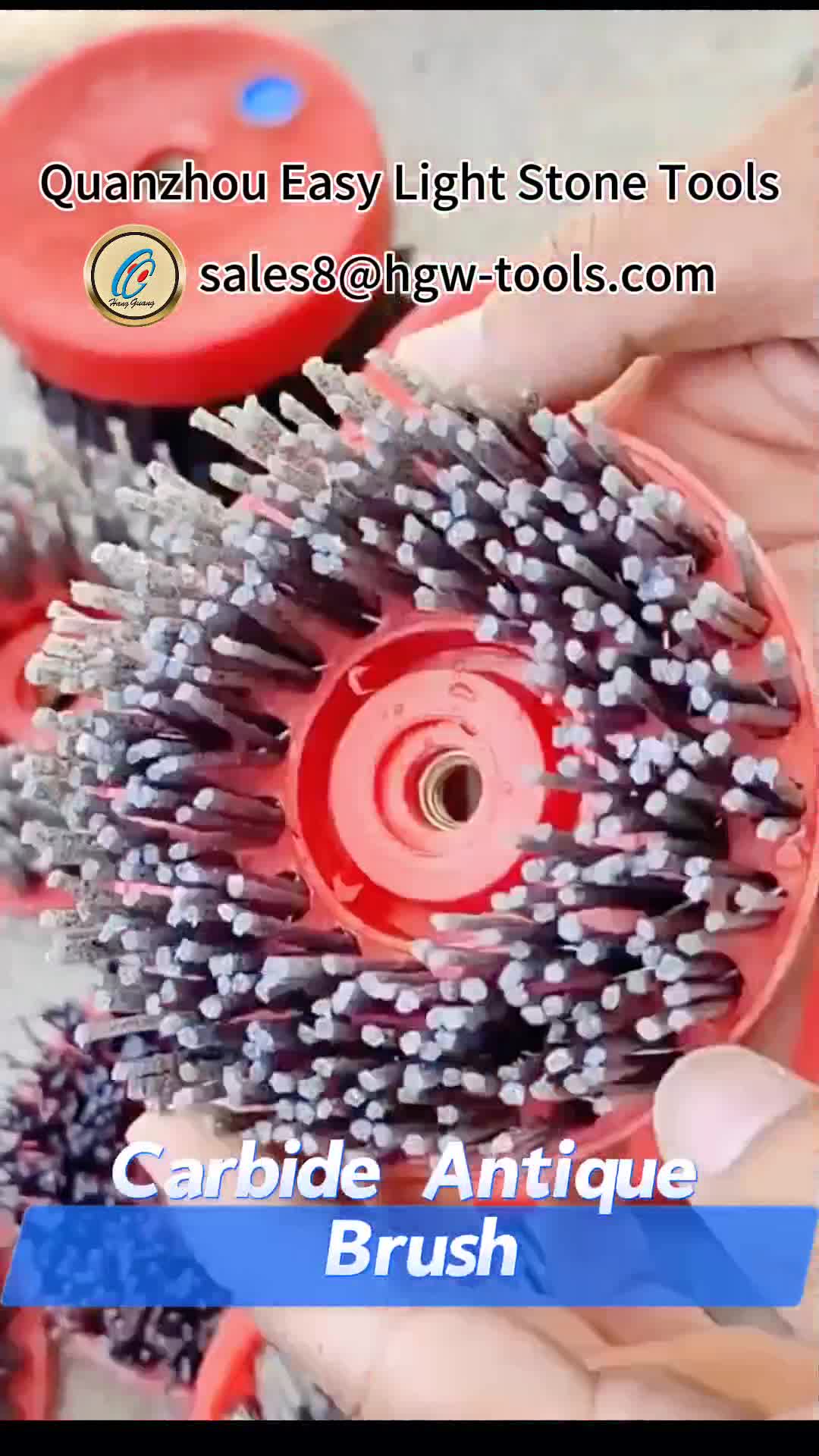 Round Frankfurt Fickert Diamond Brushes For Stone Polishing