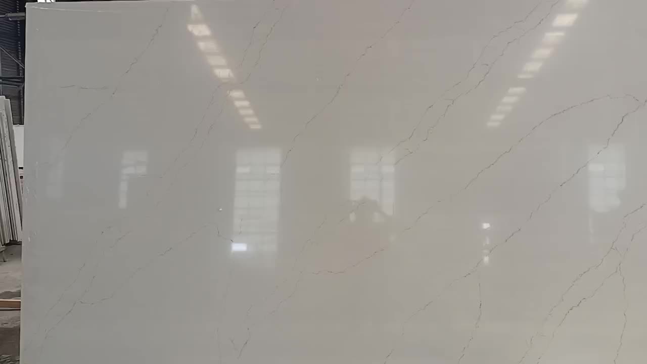 Quartz Slab Artificial Stone Slabs Gold Pattern 6041-1