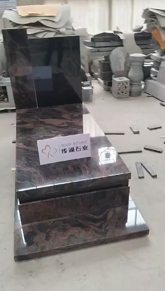 Aurora Red Polished Granite Monument