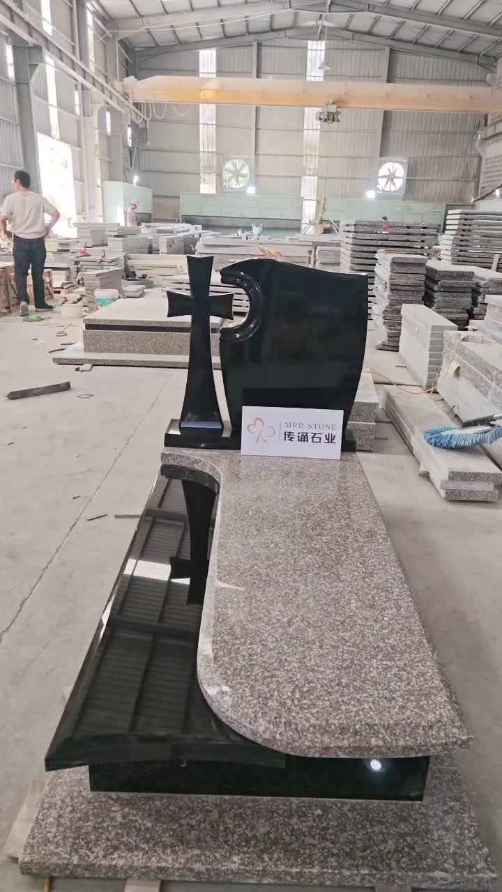 China Absolute Black Polish Style Headstone
