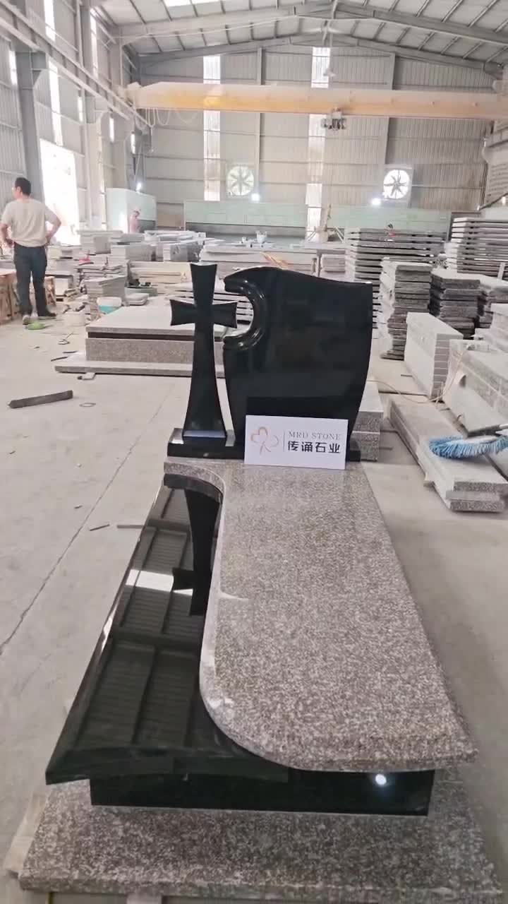 China G664 Red Polished Granite  Tombstone Memorial Stone