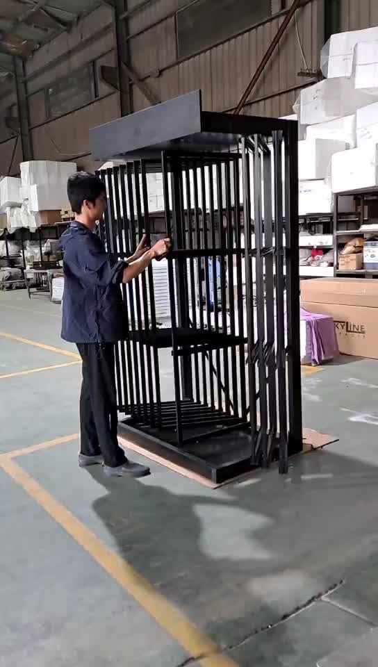 Black Hanging Flip Display Stand